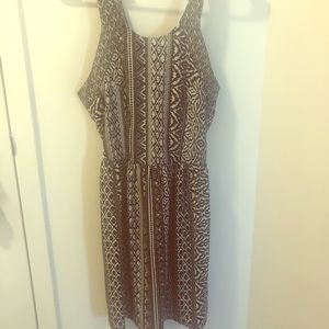 Summer mini tribal print dress